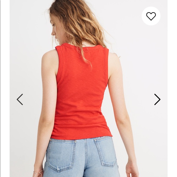 Madewell Audio Knot-Front Tank Top - Picture 4 of 5